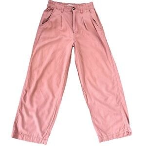 Madewell The Neale Straight Wide Leg Pants Women’s Size 4 Drapeweave Dried Rose